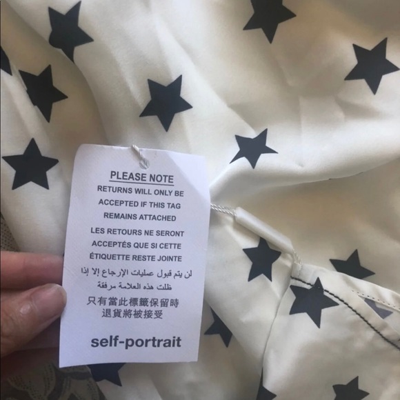 NWT Self Portrait star print dress - Picture 7 of 7